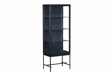Daneline Vitrineskab i Metal/jern H170xB60x40cm med glashylder